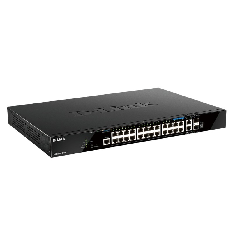 DGS 1520-28MP - Switch - L3 - Smart - 20 x 10/100/1000 (PoE+)